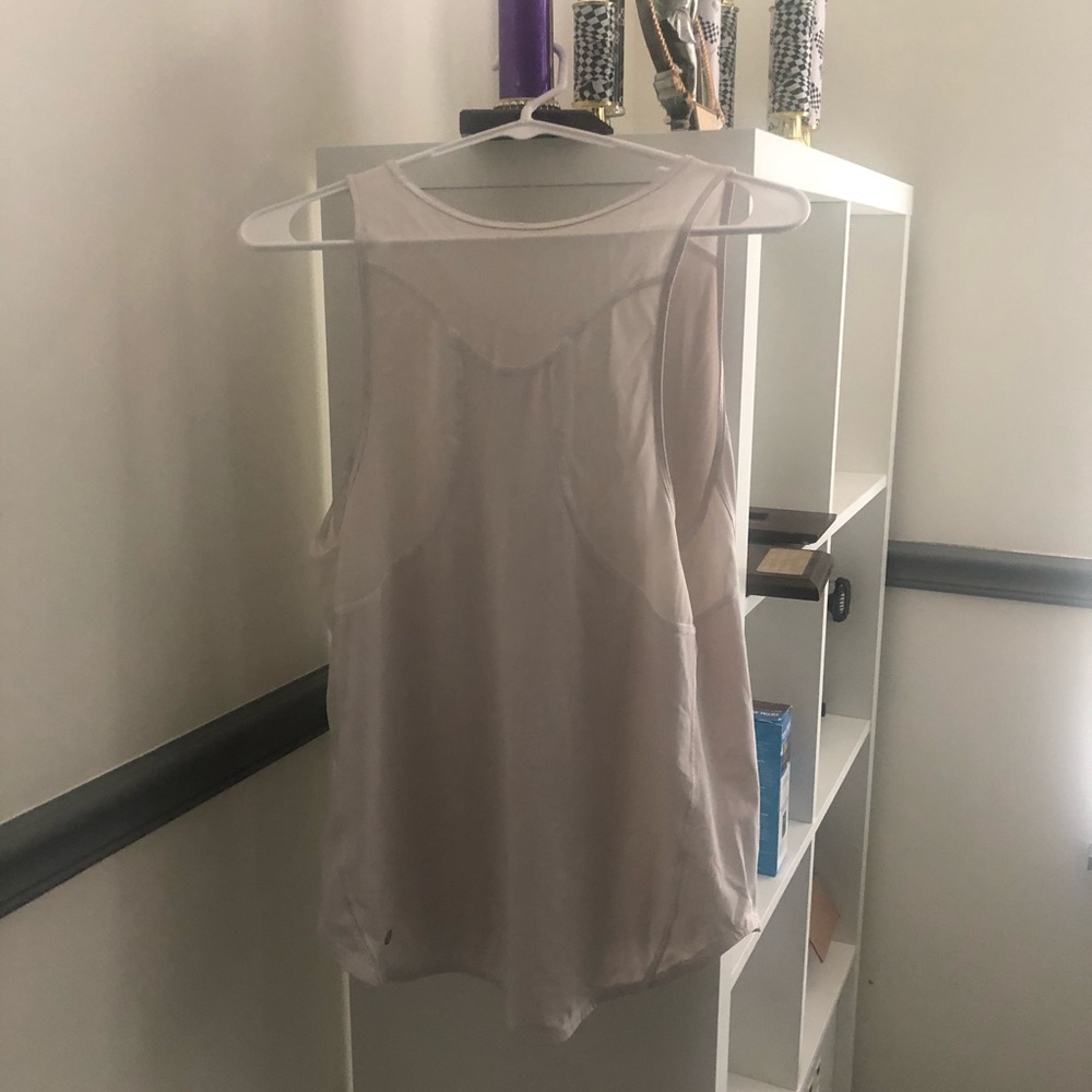 White Lululemon Sculpt Tank
